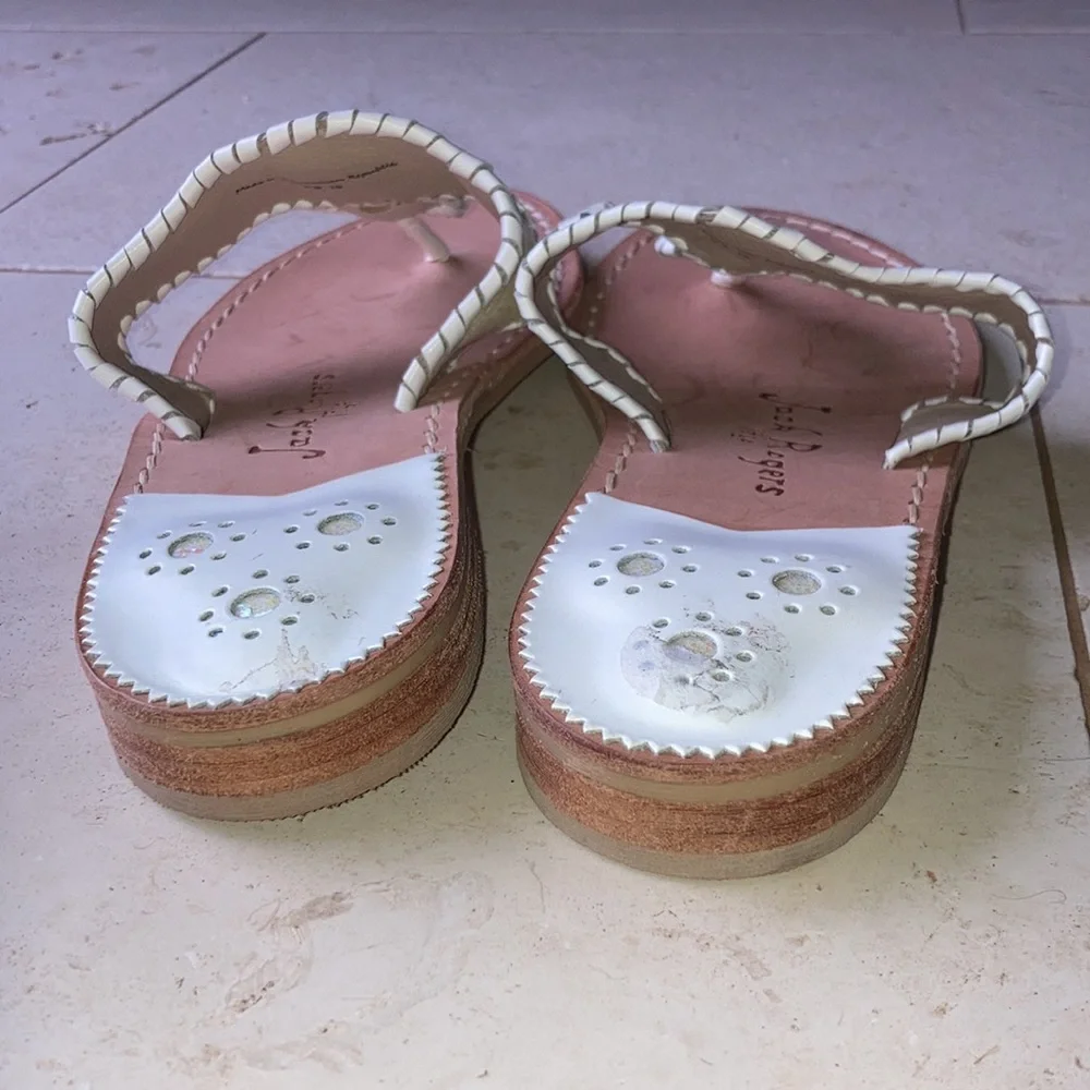 NWOT Jack Rogers thong glitter sandals size 8.5 - Picture 3 of 8